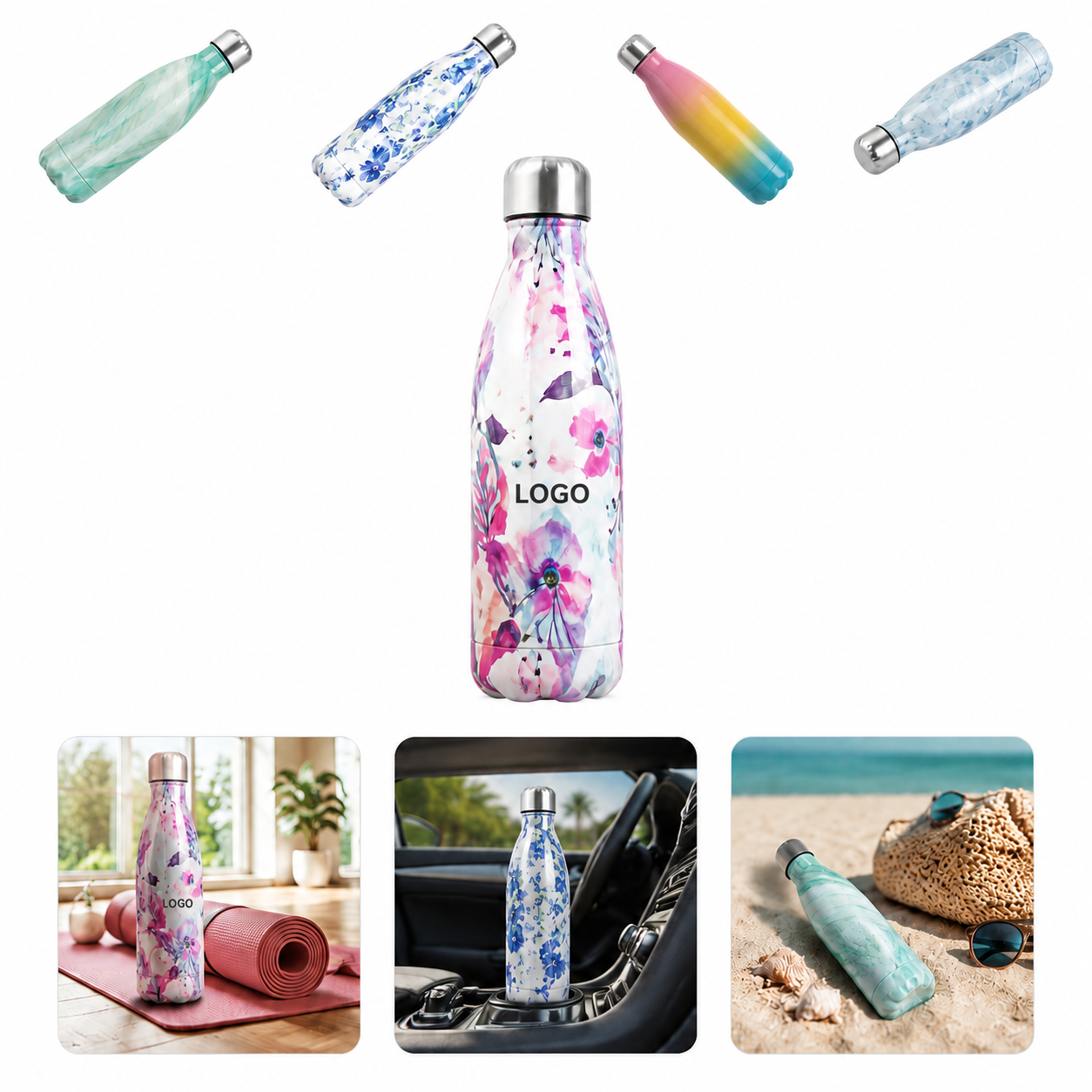 OZ Double-Wall Vacuum Insulated Stainless Steel Water Bottle