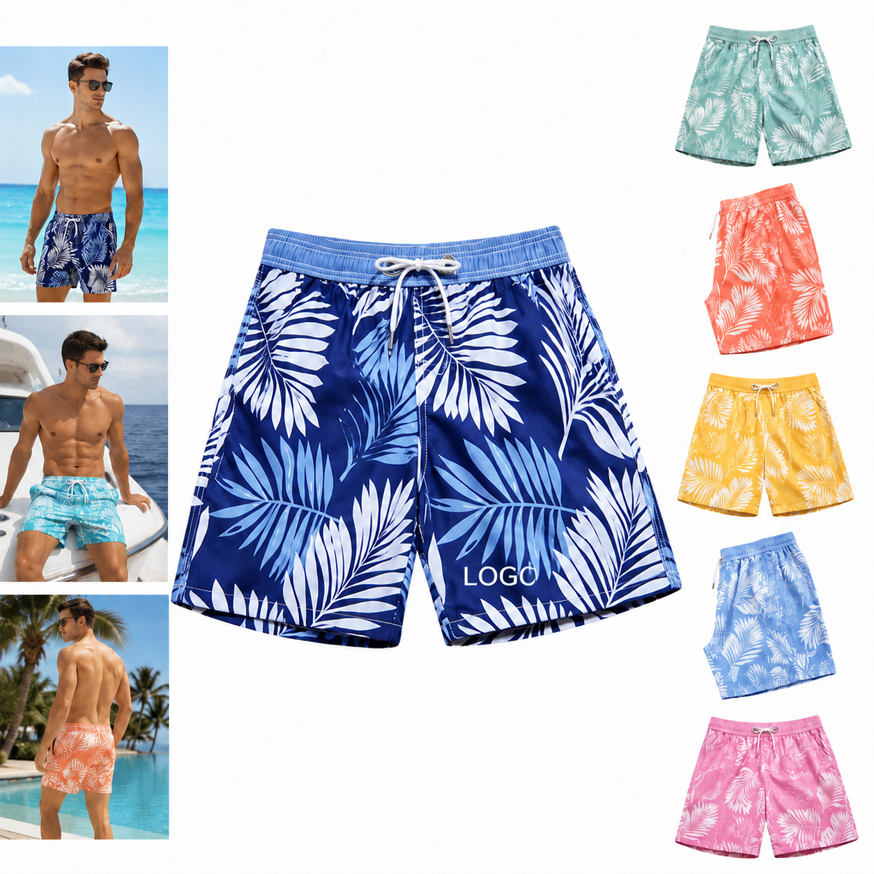 Custom All-Over Print Men's Quick-Dry Board Shorts