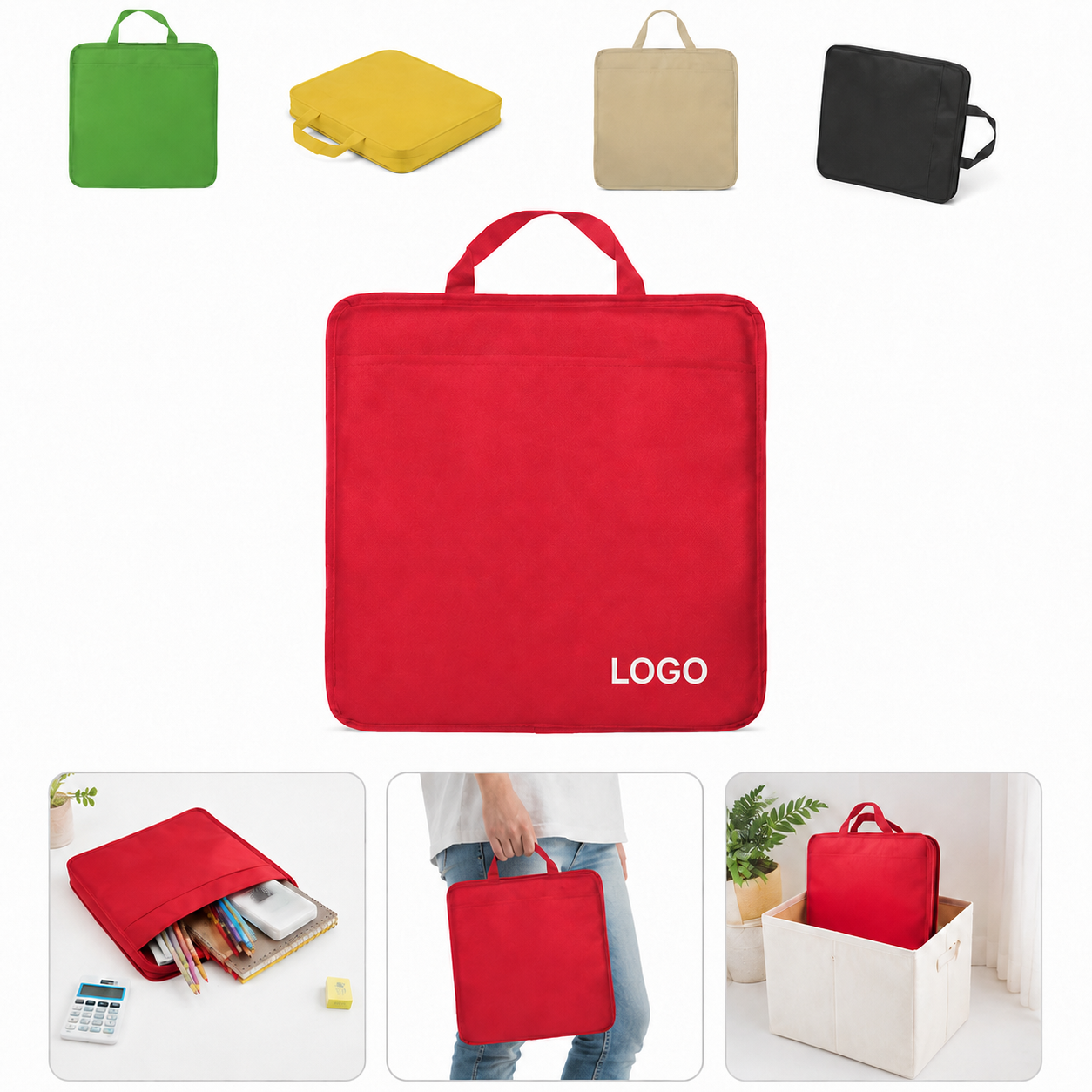 TeamSpirit Portable Stadium Seat Cushion with Pocket