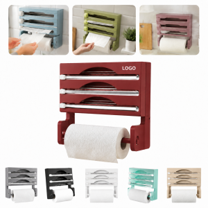 in-1 Wrap, Foil & Parchment Dispenser with Paper Towel Holder