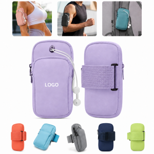 Water-Resistant Running Armband Phone Pouch with Earphone Hole
