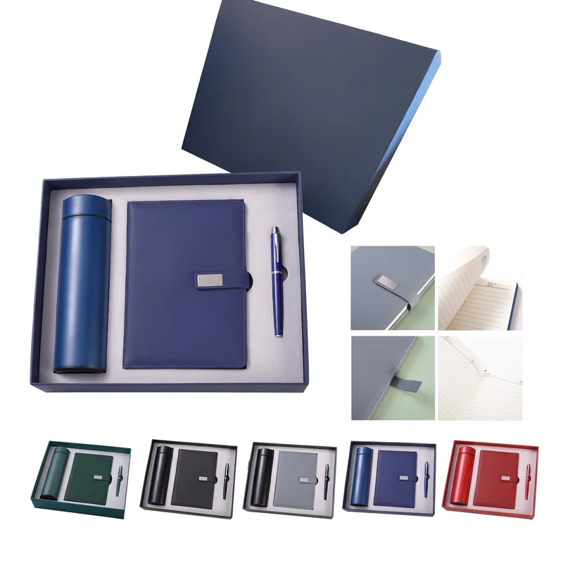 Temperature-Display Drinkware, Notebook and Pen Set