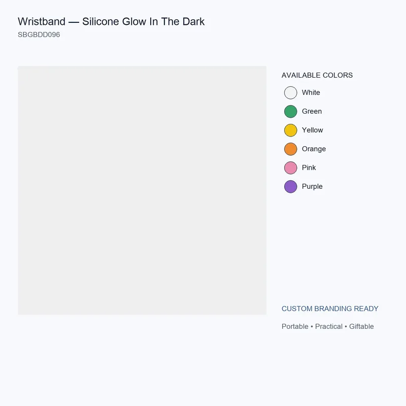 Wristband — Silicone Glow In The Dark